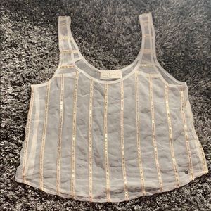 Abercrombie & Fitch sheer top - size Large
